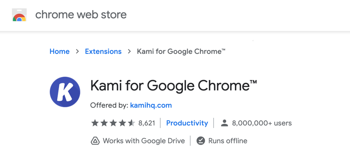 Kami for Chrome